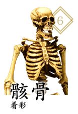 骸骨 着彩